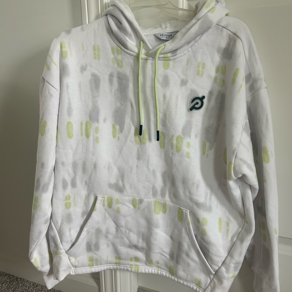 White and Yellow Patterned Hoodie